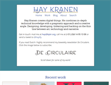 Tablet Screenshot of haykranen.nl